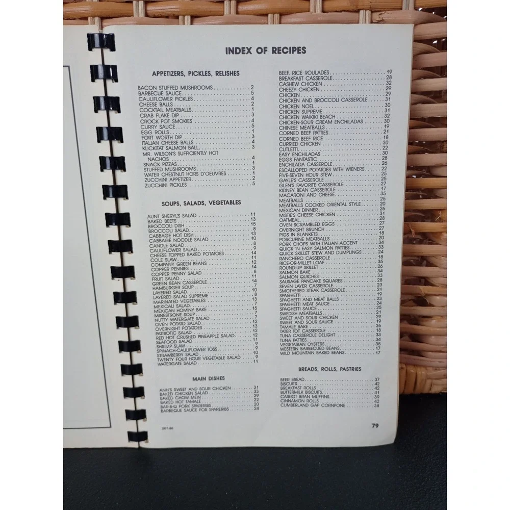 What's Cooking In Klickitat Cookbook Klickitat, Washington Very Rare Spiral 1986
